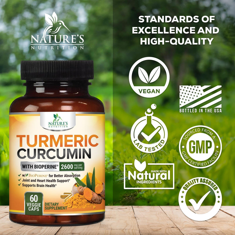 Label highlighting 95% curcuminoids potency