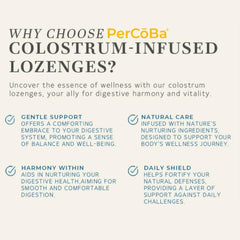PERCOBA Colostrum Lozenges Berry packaging and design
