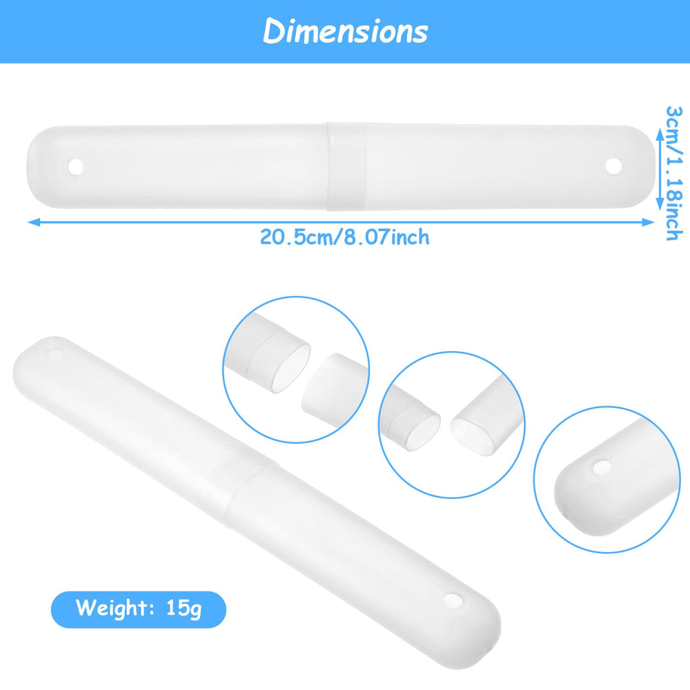 Breathable toothbrush holder with drain holes at both ends