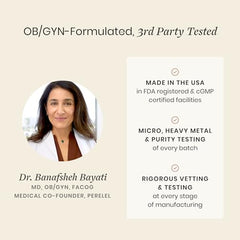 30-day Perelel Conception Support Pack packaging ready for travel