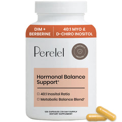 Perelel bottle front label showing product name and capsule count for clarity