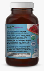 Nutrition facts panel for Perfect Acerola Powder 156 g