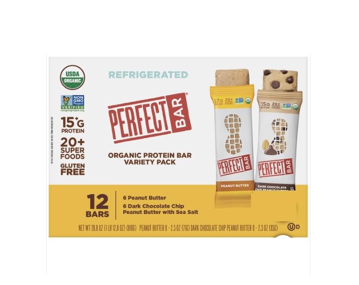 Dark Chocolate Chip Organic Protein Bar by Perfect Bar