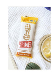 Close-up view of Perfect Bar packaging and branding