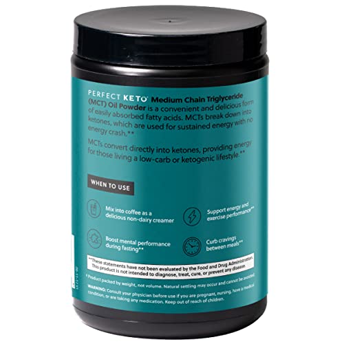 Close-up of MCT powder texture