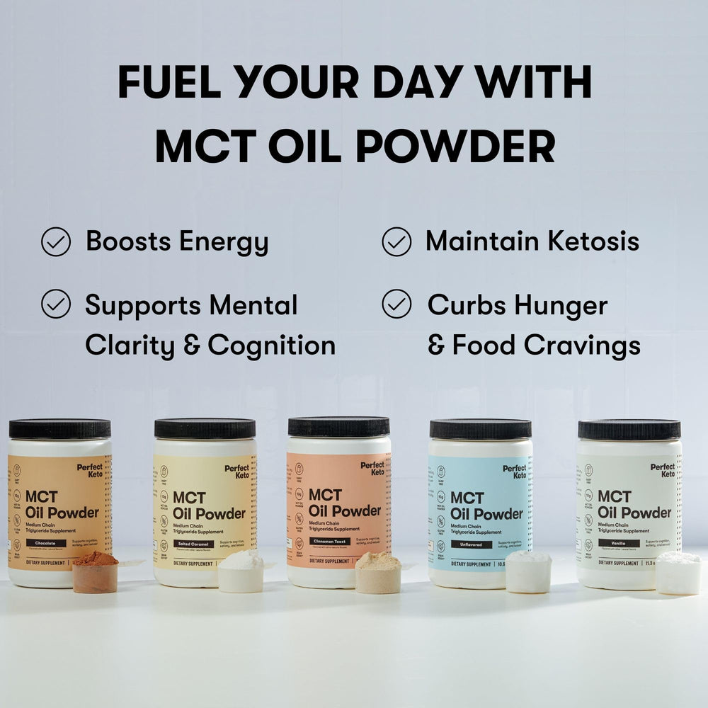 Ingredients and nutrition label of MCT powder
