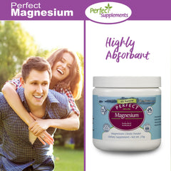 Magnesium powder being added to a smoothie