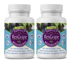 Bottle of Perfect ResGrape Resveratrol 60 capsules