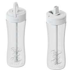 Top view of Luma Lavender shaker with built-in straw