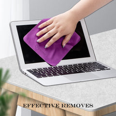 Package or display of PERFECTSIGHT purple microfiber cloths, 6-pack