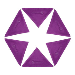 Reusable and machine-washable PERFECTSIGHT microfiber cloths in purple