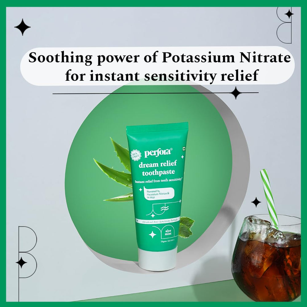 Perfora Dream Relief oral care collection branding image
