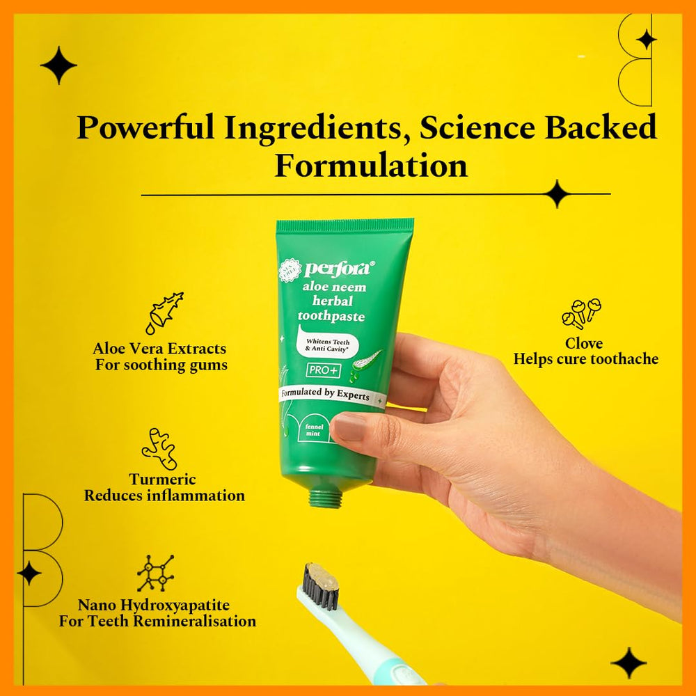 Vegan-friendly Perfora gel toothpaste for sensitivity relief