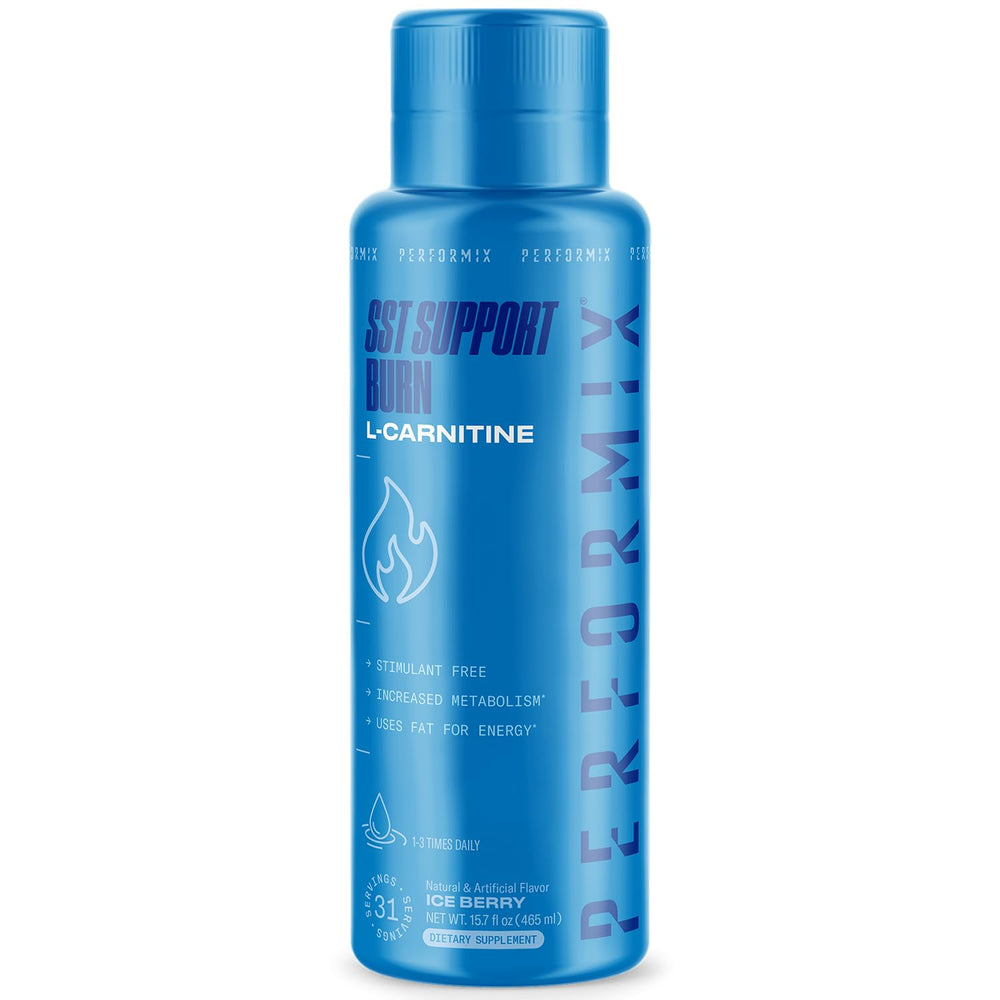 PERFORMIX SST Boost bottle showcases the ice berry liquid formula for on-the-go energy.