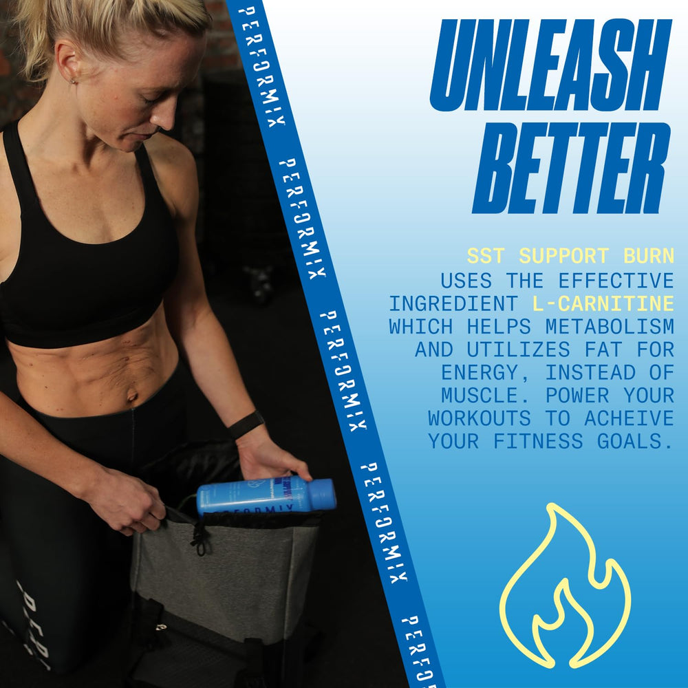 PERFORMIX SST Boost measuring dropper shows precise dosing for workouts.