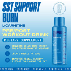 PERFORMIX SST Boost pour in a glass highlights stimulant-free focus support.