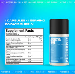 Nutritional label for PERFORMIX SST Support Define