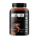 PERFORMIX whey protein powder bottle for quick post-workout recovery and protein boost.