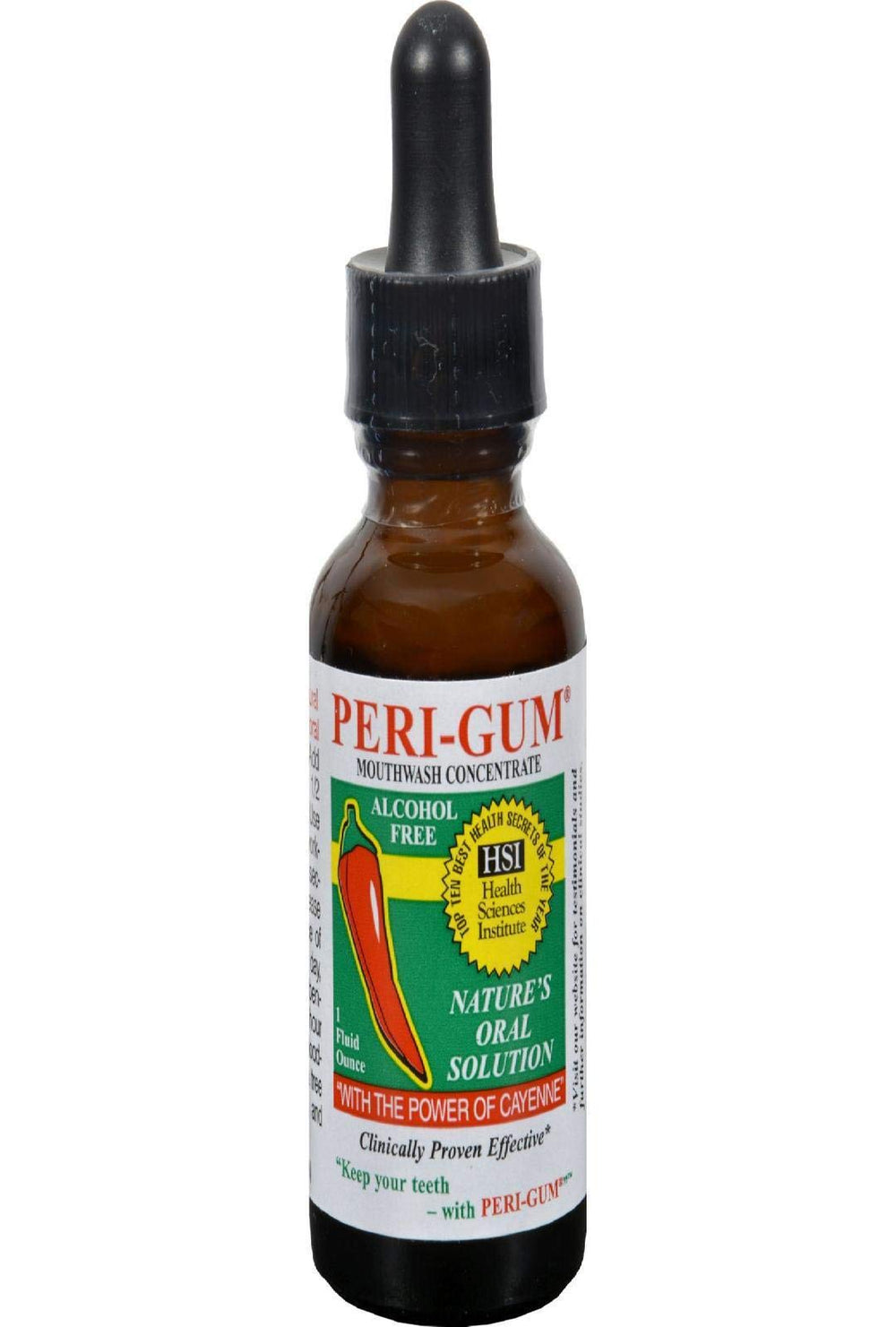 Measuring water and adding five drops of Peri-Gum concentrate