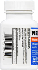 Ingredients label for Peridin-C with active ingredients