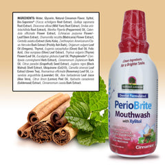 Close-up of herbal ingredients including cinnamon and clove