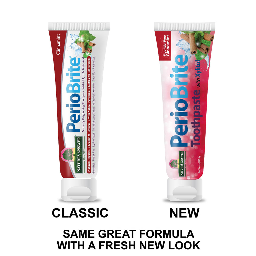 PerioBrite toothpaste with CoQ10 and Folic Acid