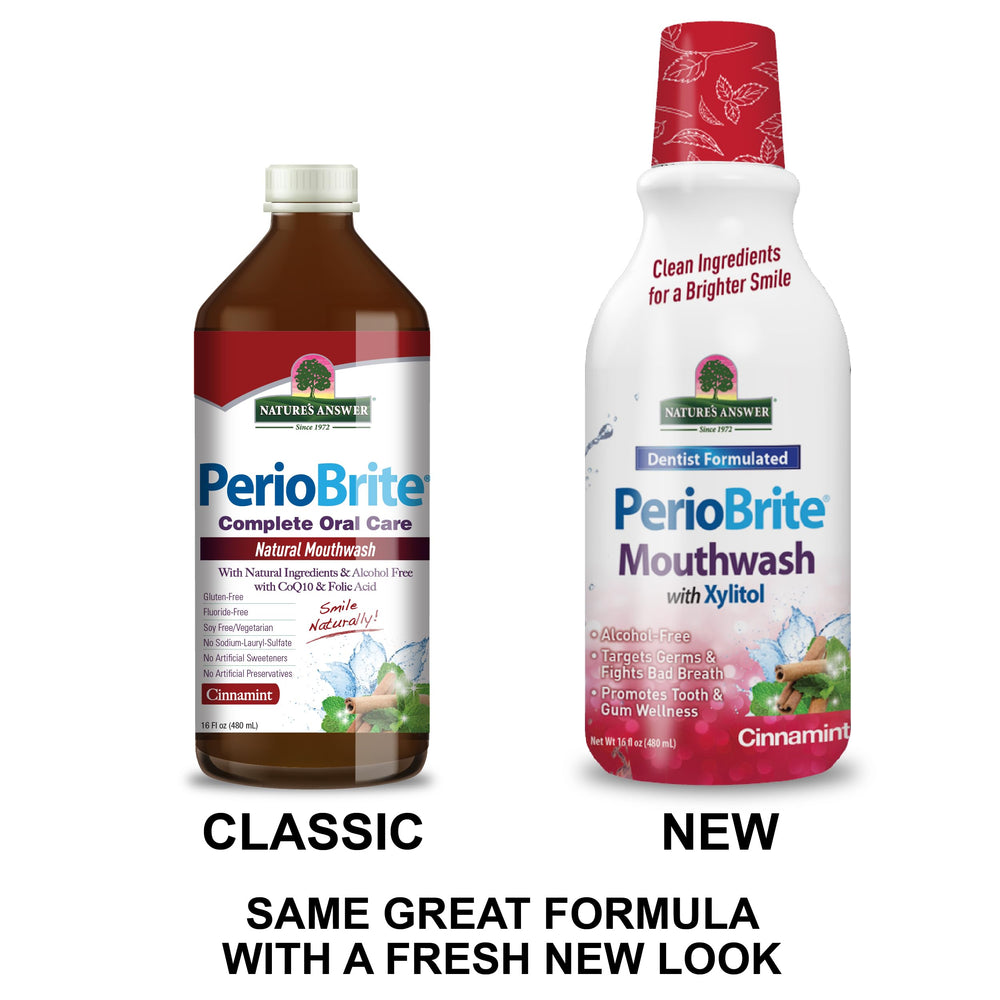 Organic herbs used in PerioBrite mouthwash
