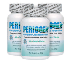 Front view of Periogen Complete Oral Health Rinse 3-PK bottle