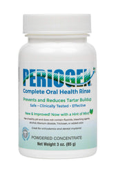 Periogen complete oral rinse bottle with mint hint