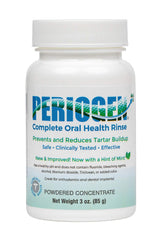 Periogen complete oral rinse bottle with mint hint
