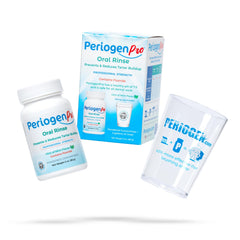Mixing cup for diluting PeriogenPro rinse