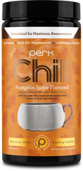Product image: Perk Chill Pumpkin Spice Flavored Drink Mix bottle with 18 servings