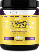 Packaging for Perk Do Work BCAAs + Hydration Electrolytes Lemon Tart
