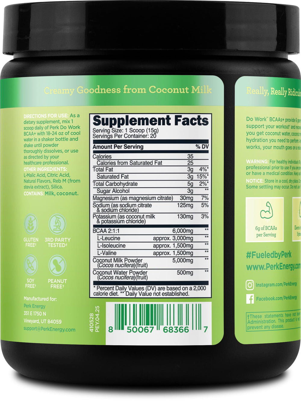 Coconut milk powder and coconut water powder ingredients