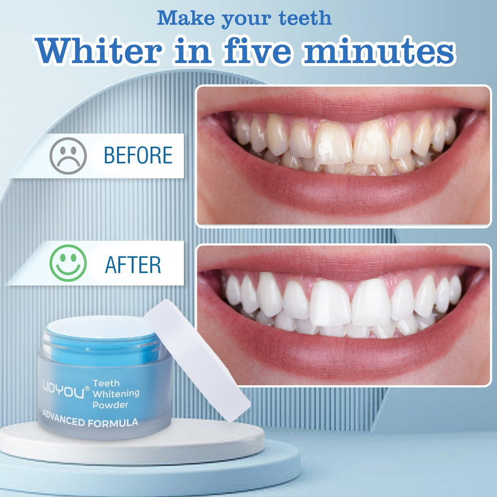 Peroxide-free whitening powder for teeth