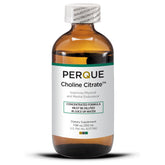Bottle of Perque Choline Citrate liquid 7.86 oz