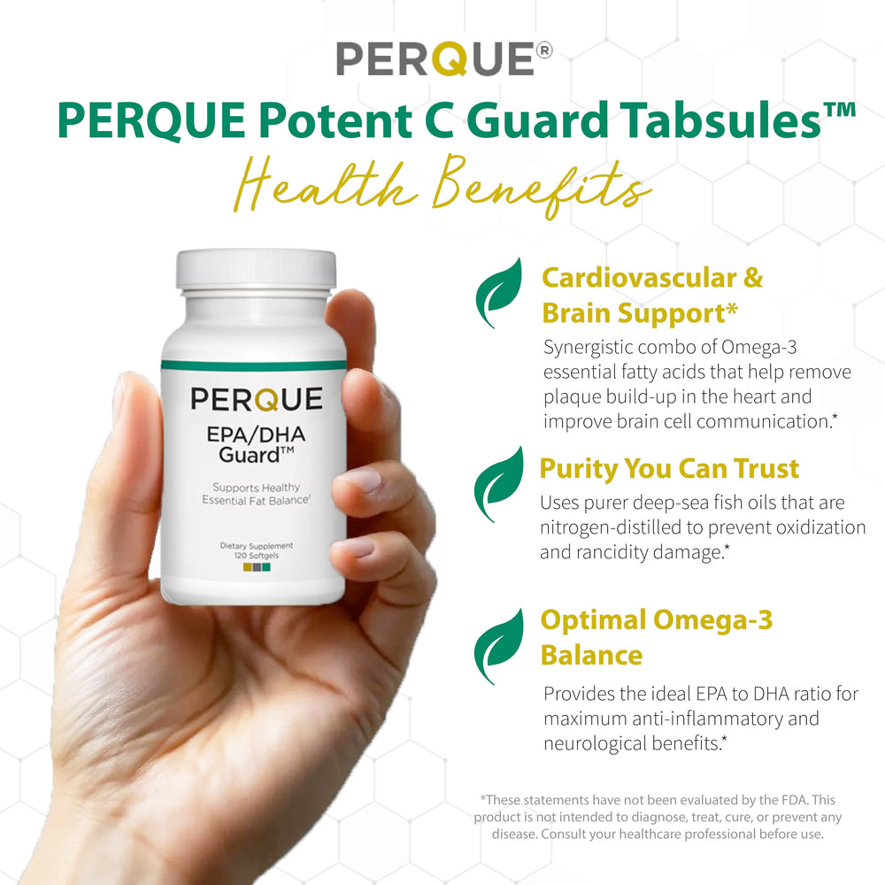 Close-up of EPA/DHA Guard label