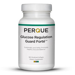 Perque Glucose Regulation Guard Forte bottle with 180 softgels