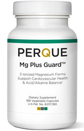 PERQUE Mg Plus Guard bottle label on white background