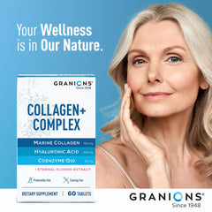 Person with healthy skin, hair, and nails