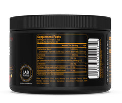 Alphamine being poured into a shaker to show quick mix and clean burn