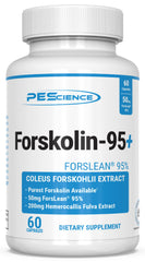 PEScience Forskolin Capsules 50mg per serving in a 60-count bottle