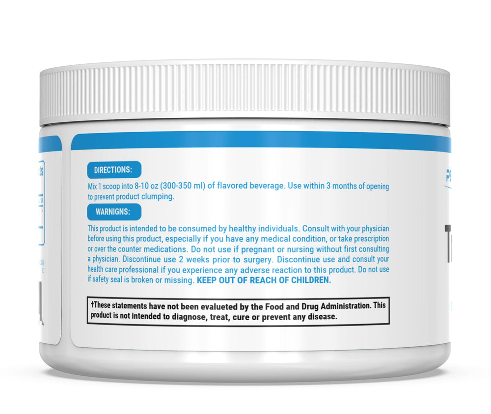 Third-party testing badge on TruCarnitine packaging