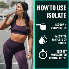 PEScience Whey Protein Isolate gluten-free badge signals clean nutrition.