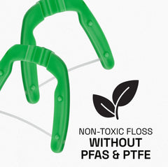 PFAS-free dental floss label