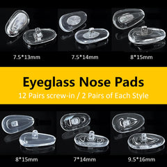 Compact repair kit with tools for on-the-go eyewear maintenance