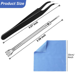Kit designed to fit sunglasses, reading glasses, and most major eyewear brands
