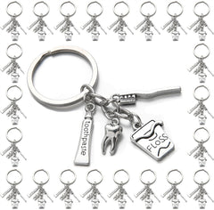PHAETON 20PCS Toothbrush Keychain set - front view