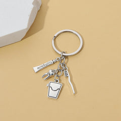 Dental hygienist or dentist gift idea with chic toothbrush keychain