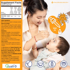 Safe for newborns and kids PHARGOODS+ Vitamin D3 Drops usage